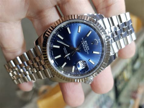 126334 rolex pyster bracelet blue dial|rolex datejust 126334 retail price.